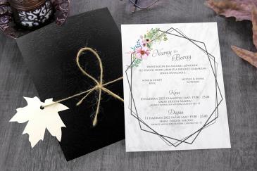 Klasik düğün davetiyeler