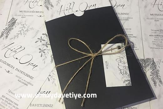 Siyah zarflı yeni davetiye