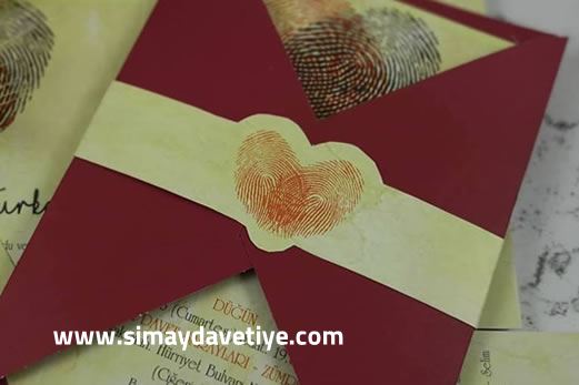 Yeni davetiye modelleri, Kalpli davetiye